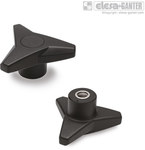 Three-arm knob VB.839/80 SST-M10-C6